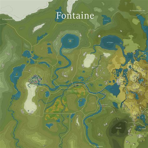 Genshin Impact Leak Reveals Fontaine 4.0 Map